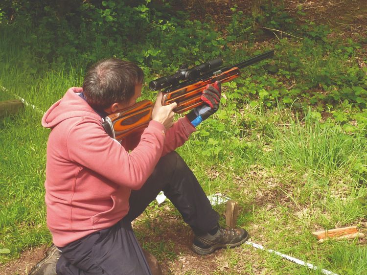 Shooting springer air rifles 