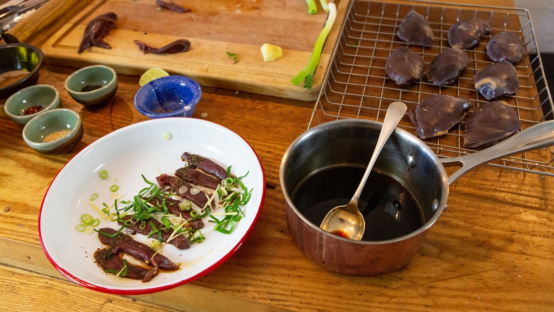 Watch: Cold-smoked pigeon breast recipe