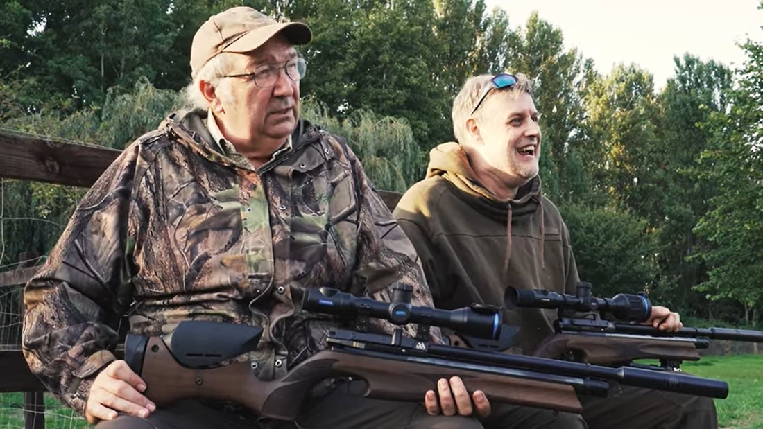 Watch: Air rifle rabbit hunt with thermal scopes!