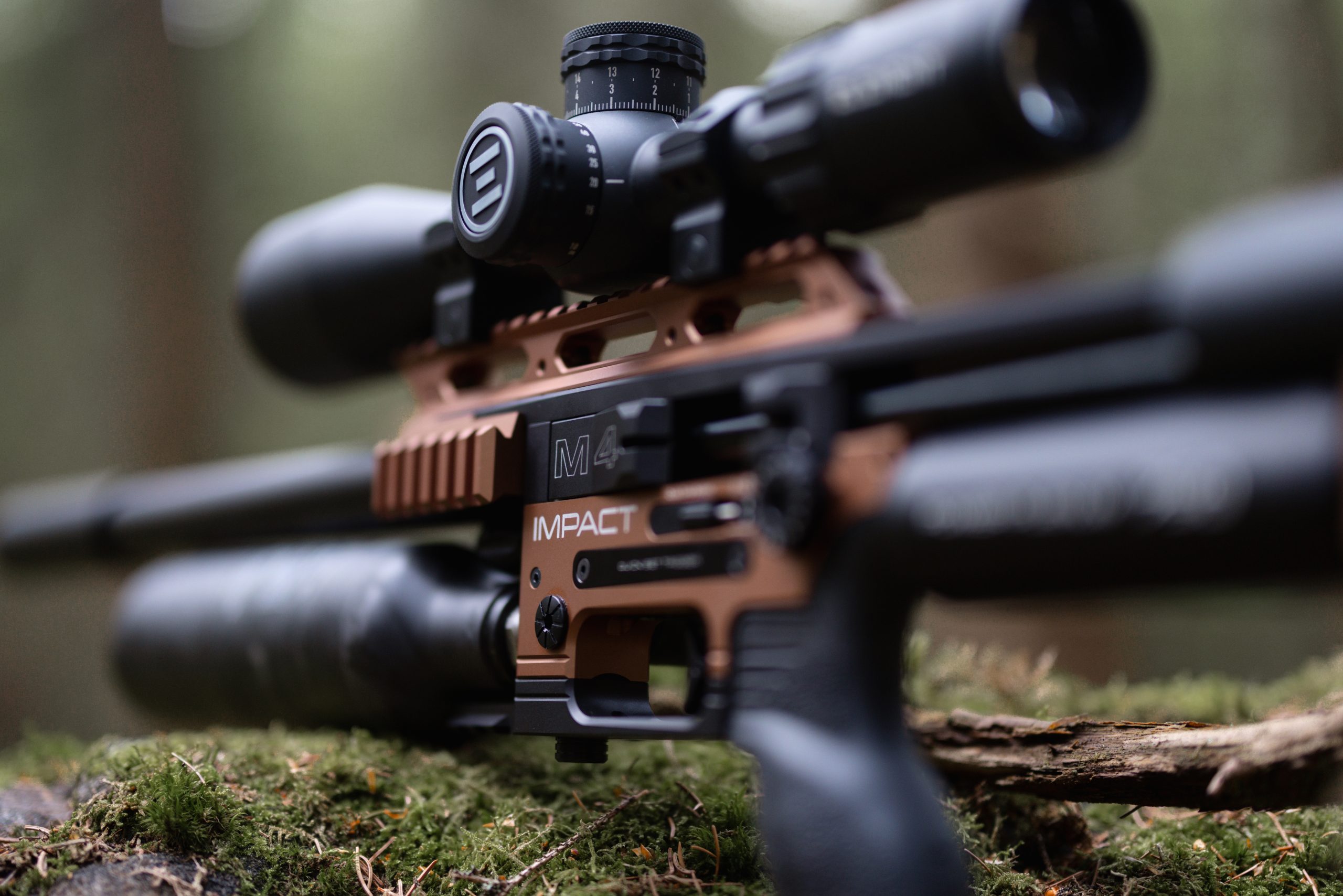 A close up image of an air rifle