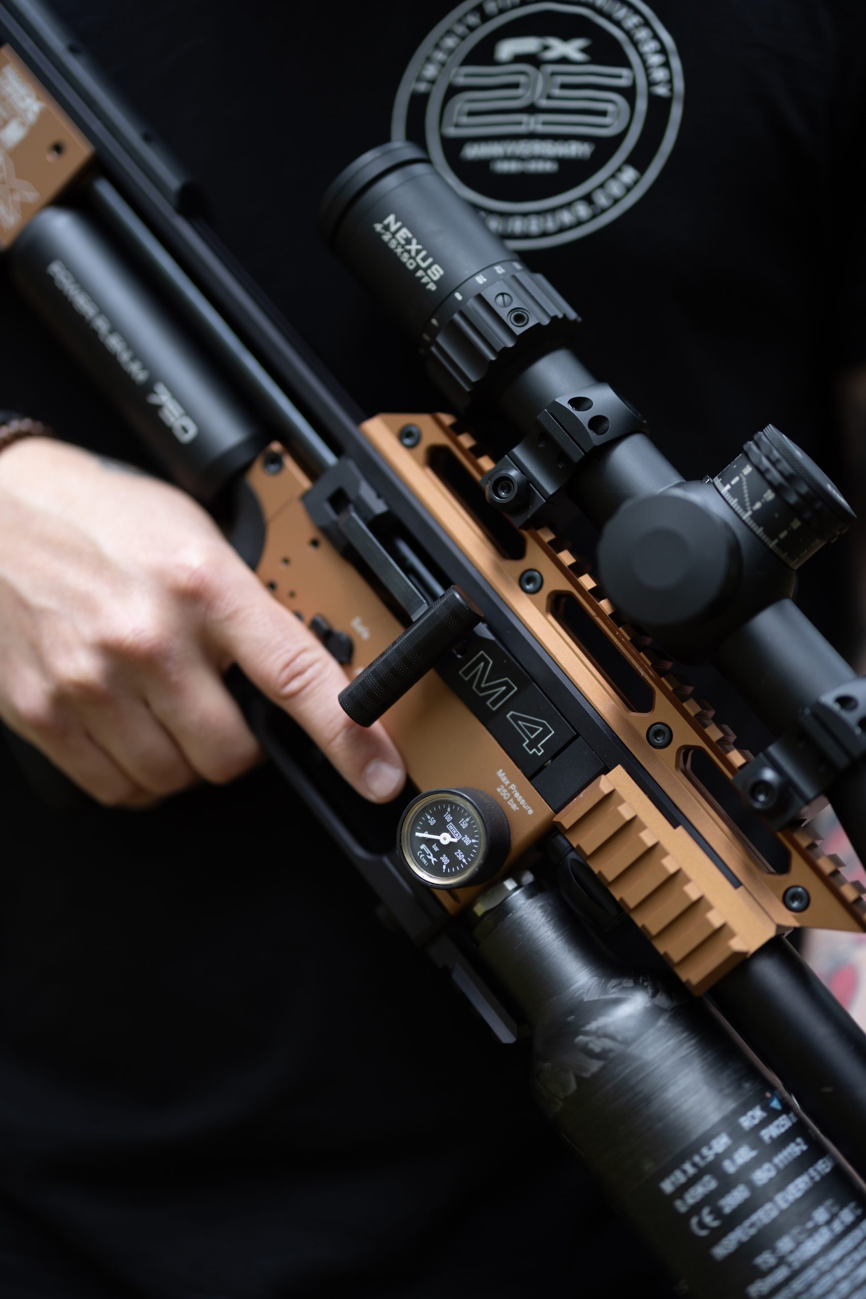 Man holding an airgun