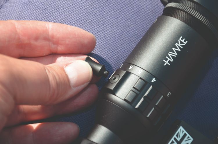 The Hawke Frontier SF 3-15 x 44 Mil Pro scope