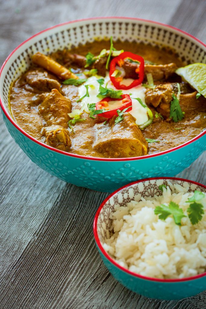 Coconut rabbit curry